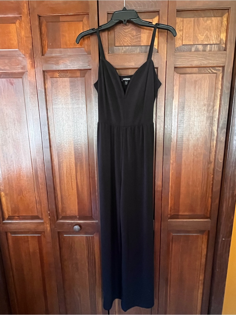 Express Black Spaghetti-Strap Jumpsuit